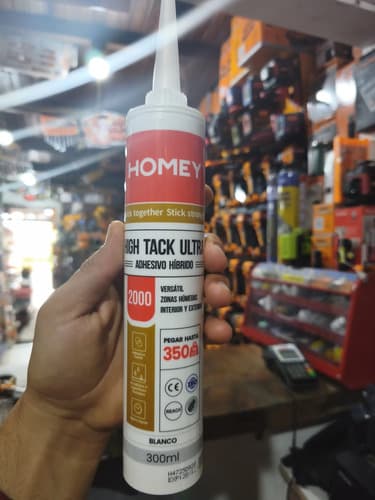 Adhesivo Híbrido Homey High Tack Ultra 2000 Blanco 300ml Blanco