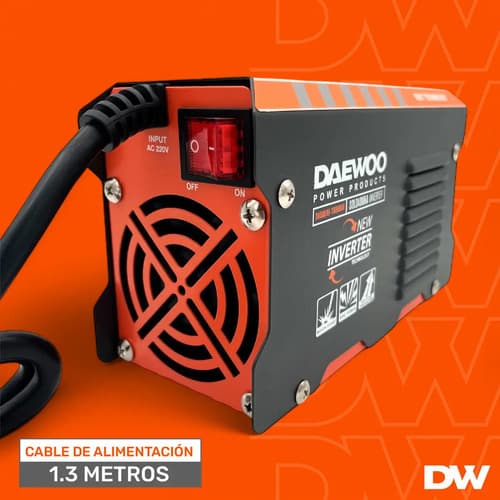 Soldadora Inverter Mini Daewoo 100 Amp Mma Igbt C/accesorios Gris
