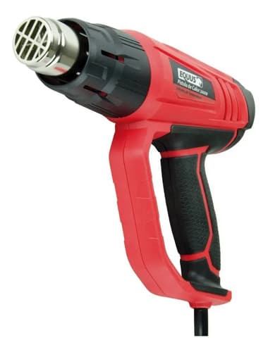 Pistola De Calor Equus 3 Niveles De Temperatura 2000w 600° Color Rojo