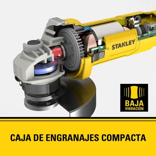 Amoladora Angular Stanley 115mm 620w 12.000rpm Color Amarillo Frecuencia 50 / 60 Hz