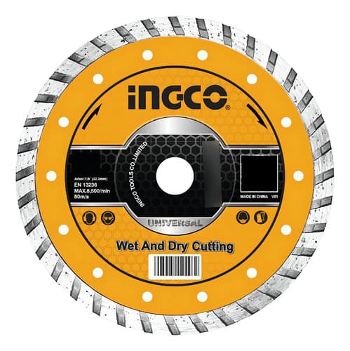 Disco Turbo 7''x22.2mm 1.2mm Marmol Cerami Ingco Dmd031801ht Naranja