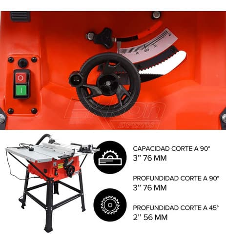 Sierra Circular Banco Pie Kommberg Ingletadora 1800w 255mm