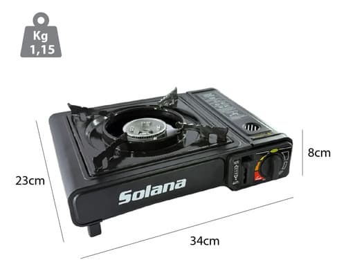 Anafe Portátil 1 Hornalla Cocina Camping Gas Butano