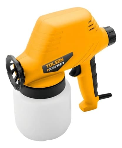 Pistola De Pintar Tolsen 800ml 110w 0.8mm 50hz -sc- Color Naranja Con Negro