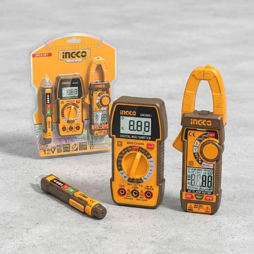 Kit Pinza Amperimetrica Ac-400a + Tester 600v + Detector