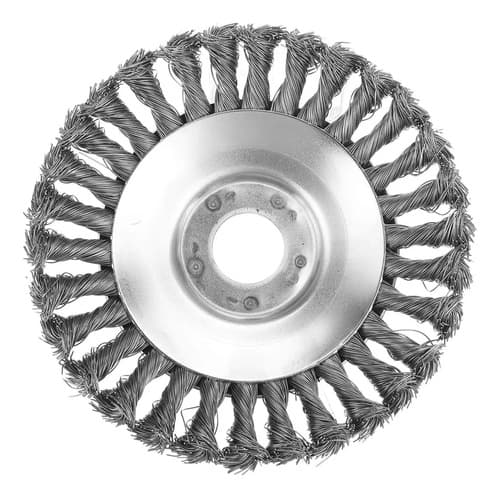 Boomway 150 Mm / 6 Pulgadas De Alambre De Acero Redondo Cepillo De Alambre De Acero Cepillo De Césped Cortador De Cuerda De Repuesto Para Juntas De Jardín, Ladrillo De Carretera, Pavimento