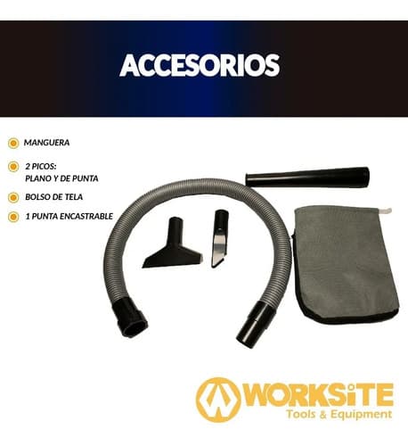 Sopladora Aspiradora Electrica Worksite 800w 13000rpm