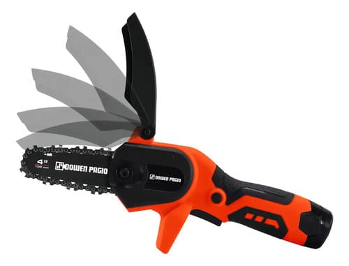 Mini Motosierra A Bateria Jardin Profesional 12v Dowen Pagio Color Naranja