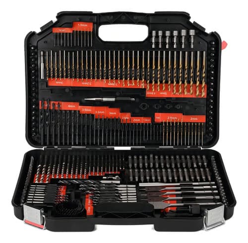 Set De Brocas Y Destornilladores Enertwist Con 246 Piezas Para Madera, Metal Y Mampostería