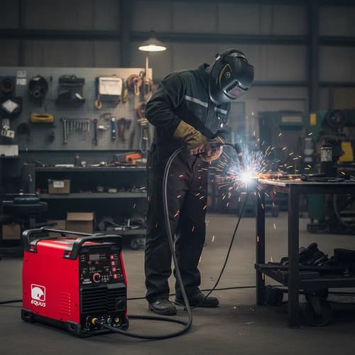 Soldadora Tig Acdc 220v Equus 24 Meses De Garantia Rojo