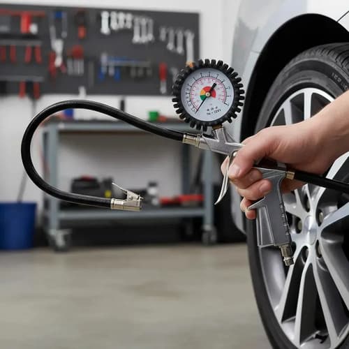 Manómetro Ferretería Express Fe520r Para Inflar Ruedas De Autos 220 Psi