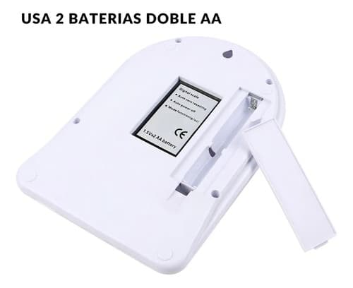 Balanza Digital Cocina Precisión Medición 1g A 5kg Mm-6492 Capacidad Máxima 5 Kg Color Blanco