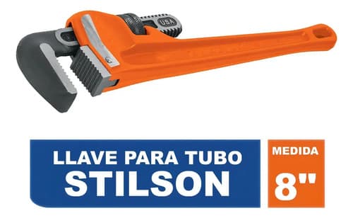 Llave Stilson 8'' X 1-13/32'' Hierro Nodular Truper 15835