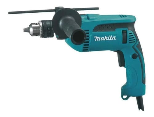 Taladro Percutor Atornillador Eléctrico De 13mm Makita Hp1640 760w + Accesorio Con Caja De Cartón Turquesa