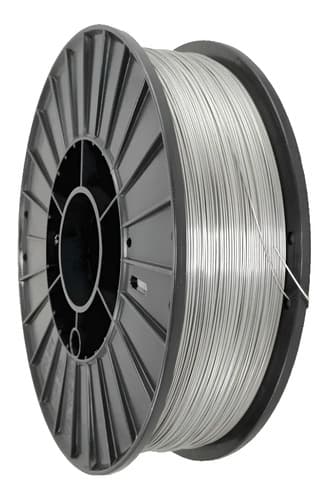 Alambre Mig P/ Soldar Sin Gas Flux 0,8mm Rollo 1 Kg Wolfer Plateado