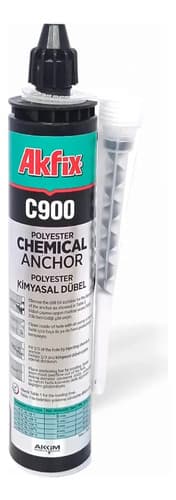 Anclaje Químico Bicomponente Tubo 300ml Akfix Anchorfix C900