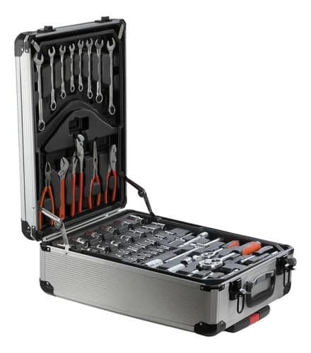 Valija Herramientas Ecodrop Aluminio Kit 599pc Plateado