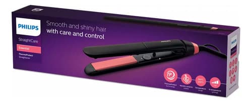 Planchita De Pelo Philips Straightcare Essential Bhs376_00 Bhs376/00 Negra Negro