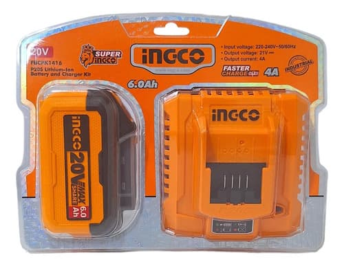 Combo Batería 6ah + Cargador Rápido Ingco Fbcpk1416