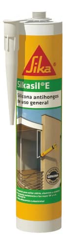 Sellador De Silicona Sika Sikasil E Transparente En Cartucho 300ml