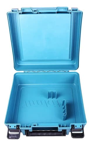 Taladro Percutor Atornillador Eléctrico De 13mm Makita Hp1640k 760w + Accesorio Con Maletín De Transporte Turquesa