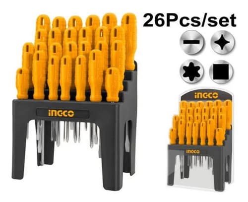 Set 26 Destornilladores Ingco Hksd2658