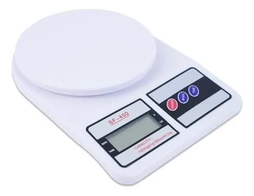 Balanza De Cocina Digital Electronic De 10 Kg Con Función Tara Blanco