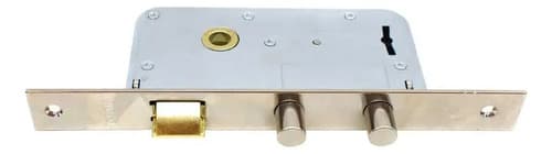 Cerradura Tipo 810-s Para Puerta Toyoki Lh-3049 Color Platea Plateado