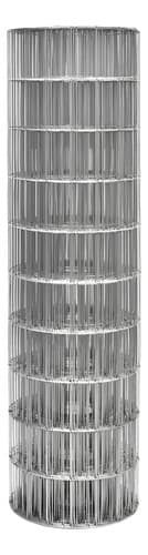 Malla Electrosoldada Fuzil Alambre Galvanizado 1.8x25m 5x10cm Acero