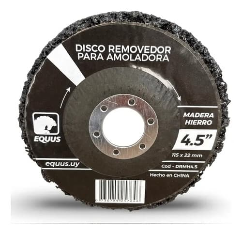 Disco Removedor Para Madera Y Hierro 4,5 Equus Negro