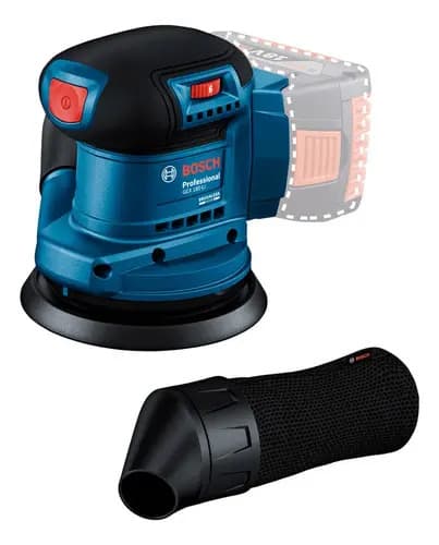 Lijadora Inalambrica Bosch Gex 185-li Baretool Color Azul