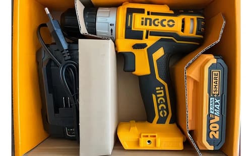 Taladro Atornillador Litio 20v Ingco 1 Bateria Cdli20024 Lnf Color Naranja