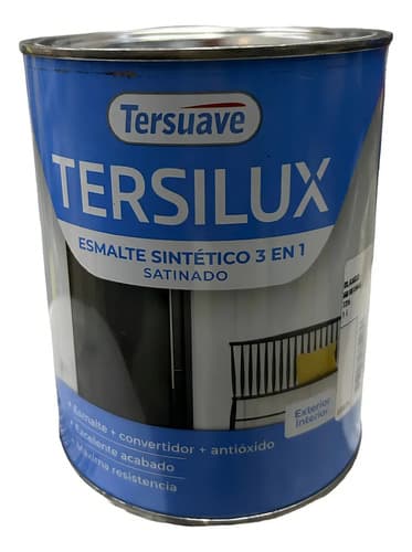 Esmalte Sintético Tersuave Blanco Satinado 4l Interior Exterior