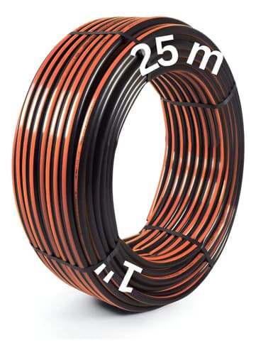 Manguera Riego Negro Manguesur 1'' 25m 2mm Flexible Jardín