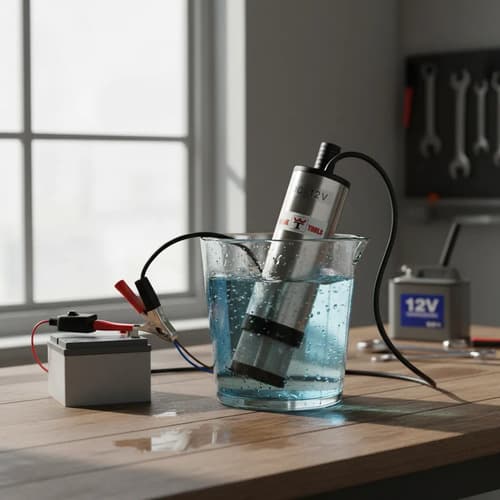Bomba 12v Sumergible Combustible Y Agua 12v Plateado