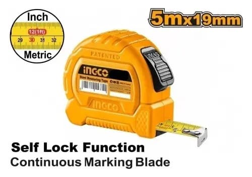 Cinta Metrica 5m X 19mm Ingco Hsmt27519
