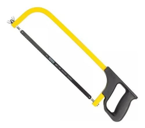 Serrucho De Carpintero Stanley Con Hoja De Metal De 12  Y Mango Plástico Amarillo