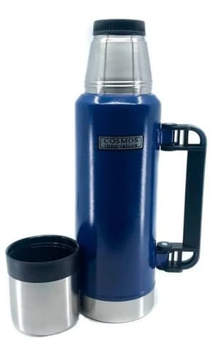 Termos Cosmos, 1200ml, Verde, Azul, Negro Y Blancos Plateado