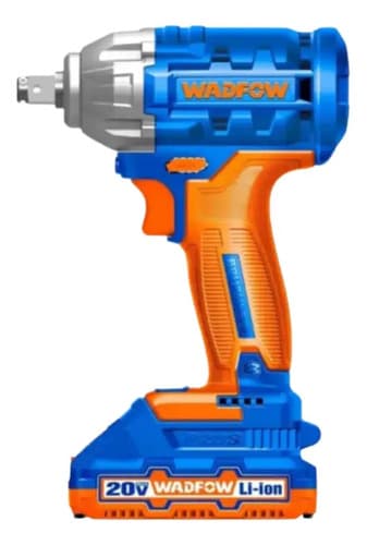 Wadfow Llave De Impacto Inalámbrico 20v+2 Bat+ Cargador Azul Y Naranja 50 Hz/ 60 Hz