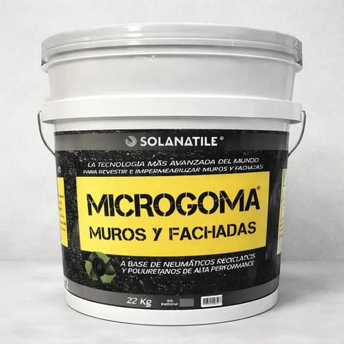Impermeabilizante Muros Y Fachadas Mate Gris 22 Kg Microgoma