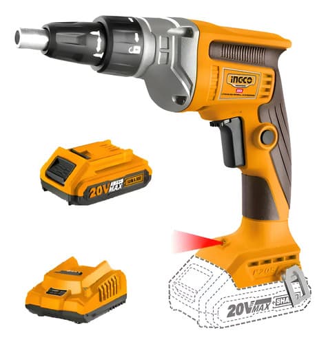 Atornillador Yeso A Bateria 20v P20s Cdsli2042006 Naranja Claro 50