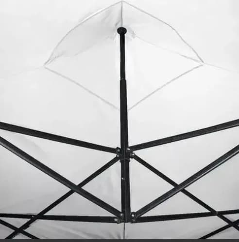 Toldo Jardín Y Exterior Plegable De Lona 2x2m Color Blanco Blanco