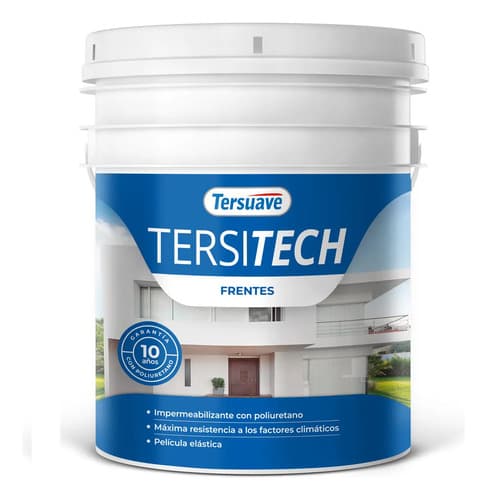 Tersuave Impermeabilizante Exterior Blanco Mate 10l Tersitech Frentes