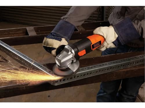 Miniamoladora Angular Black+decker G720n Color Naranja 820 w 220 v + Accesorios