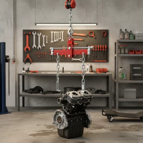 Percha O Nivelador De Motores Equus 2000 Libras Plateado