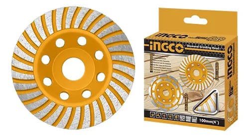 Disco Copa Desbaste 4 1/2 Tipo Flap Ingco *ub* Color Naranja Claro