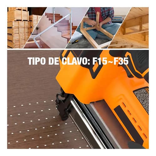 Clavadora Inalámbrica Litio + 1 Batería 2ah + 1 Cargador
