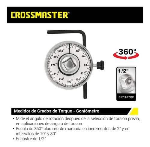 Medidor De Grados De Torque Goniometro 9980502 Crossmaster