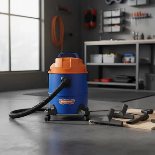 Aspiradora 20lt Tacho Plastico Seco Humedo Wadfow Wvr2a20