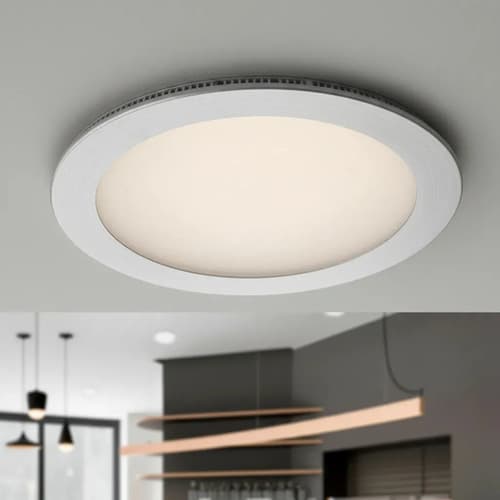 Plafón Led Embutido Dense 12w 6000k Luz Fría Aluminio Techo